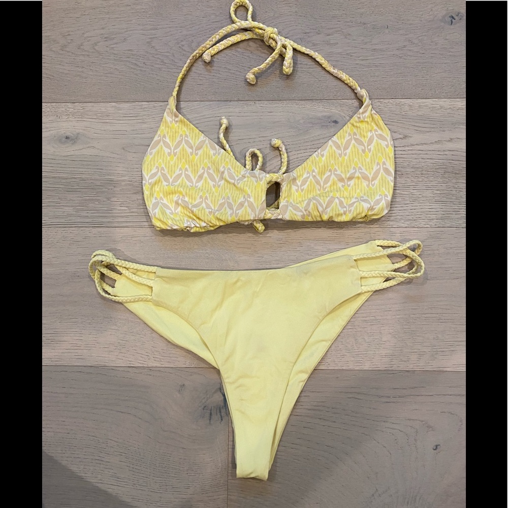 Frankies Bikinis Yellow Bikini
